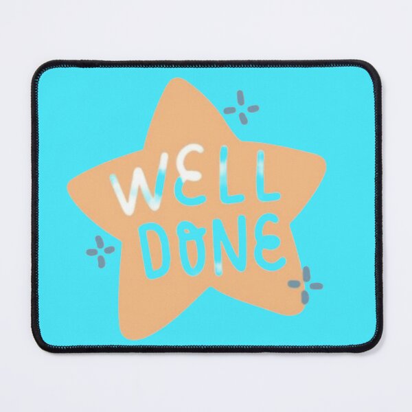 Item preview, Well Done Cute Star Badge - Pastel Motivational Sticker designed and sold by Scro-Ciob-Shop.