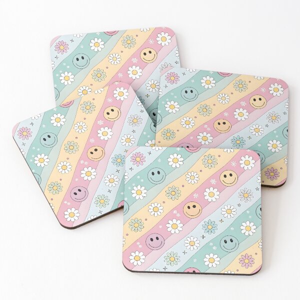 Item preview, Pastel Smiley Daisy Pattern designed and sold by trendspatterns.