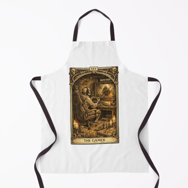 Item preview, The Gamer – Gothic Skeleton Gaming Vintage Tarot Card designed and sold by zenithviv.