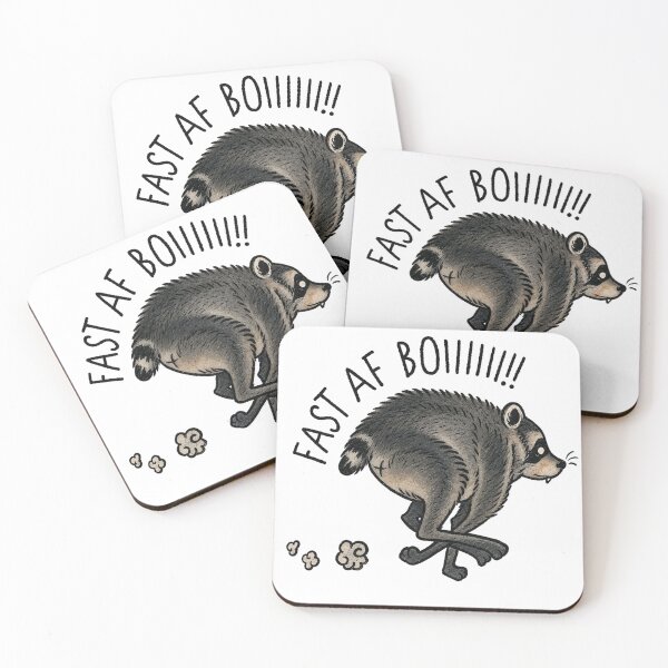 Item preview, Fast AF Jimothy Raccoon – Funny Viral Trash Panda Meme designed and sold by Idontwannaknow.