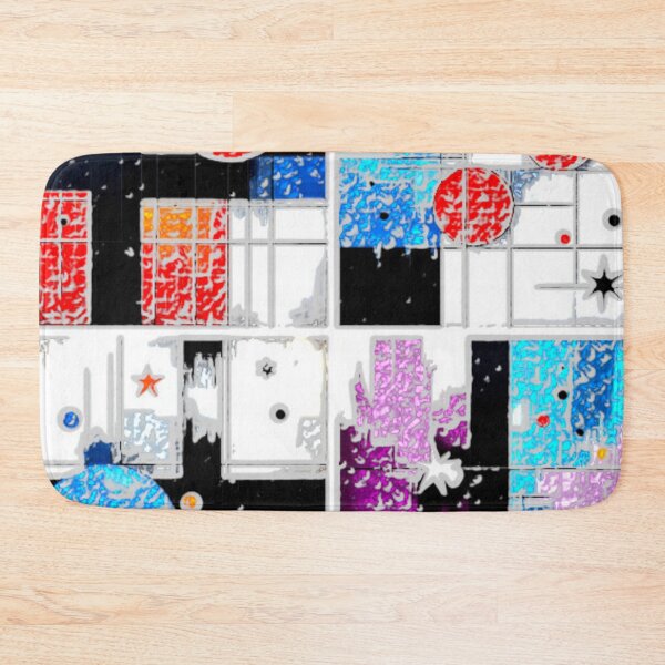 Item preview, primary rhythm canvas alpha colorful geometric abstract design designed and sold by SmashingDeals.
