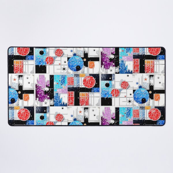 Item preview, primary rhythm canvas alpha colorful geometric abstract design designed and sold by SmashingDeals.