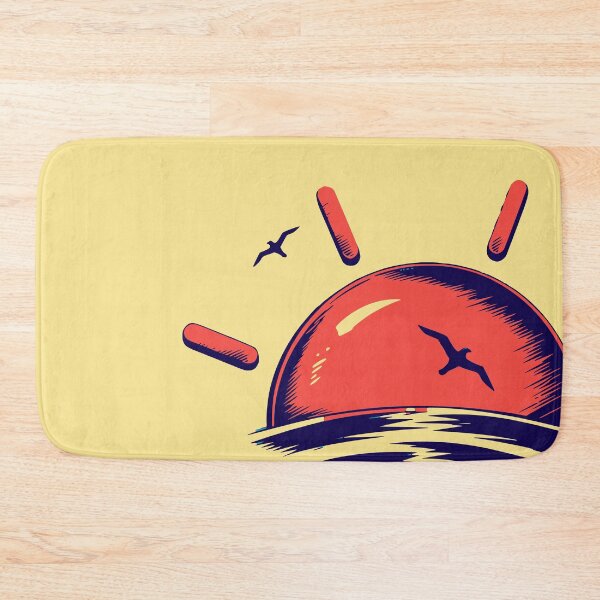 Item preview, Golden Hour Club Vintage Ocean Waves Surfing Beach Sunset Graphic designed and sold by illeN-Art-World.
