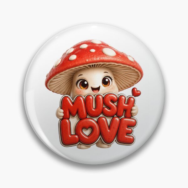 Item preview, Mush Love Cute Kawaii Mushroom Pun | Adorable Toadstool Sticker designed and sold by RoPrincess.