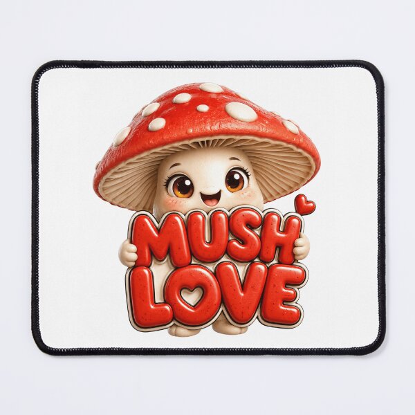 Item preview, Mush Love Cute Kawaii Mushroom Pun | Adorable Toadstool Sticker designed and sold by RoPrincess.