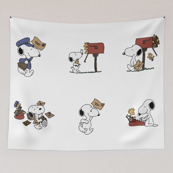 Item preview, Postman snoopy designed and sold by Katyslittlestickershop.