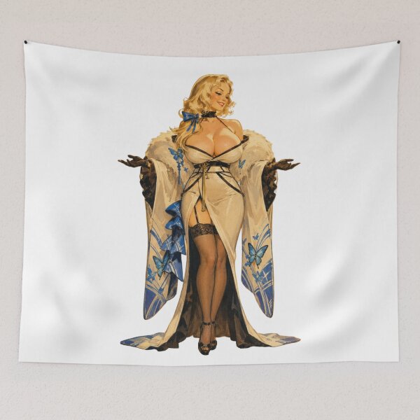 Artikelvorschau, Elegant Fantasy Pin Up | Vintage Glamour Original Illustration entworfen und verkauft von Cosplayvintage.