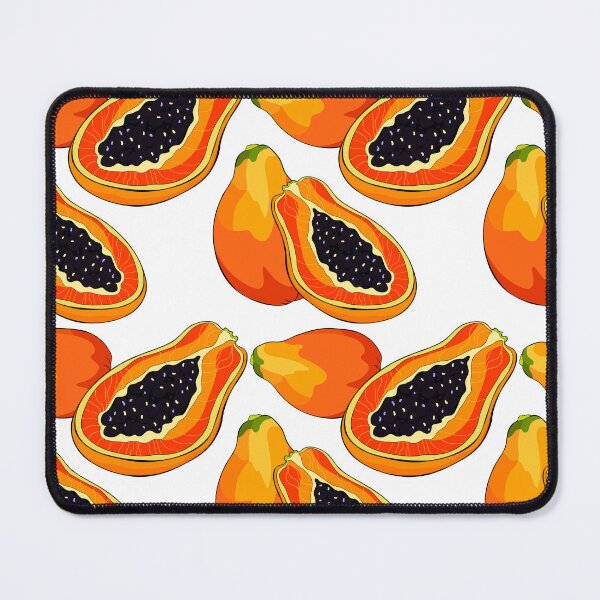Item preview, Fresh Papaya Whole and Halved Tropical Art designed and sold by OrPolly.