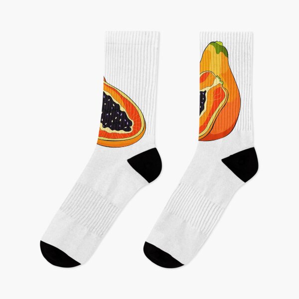 Item preview, Fresh Papaya Whole and Halved Tropical Art designed and sold by OrPolly.