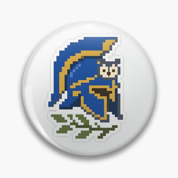 Item preview, Greek goddess Athena symbol 8-bit retro style designed and sold by WirelessChimp.