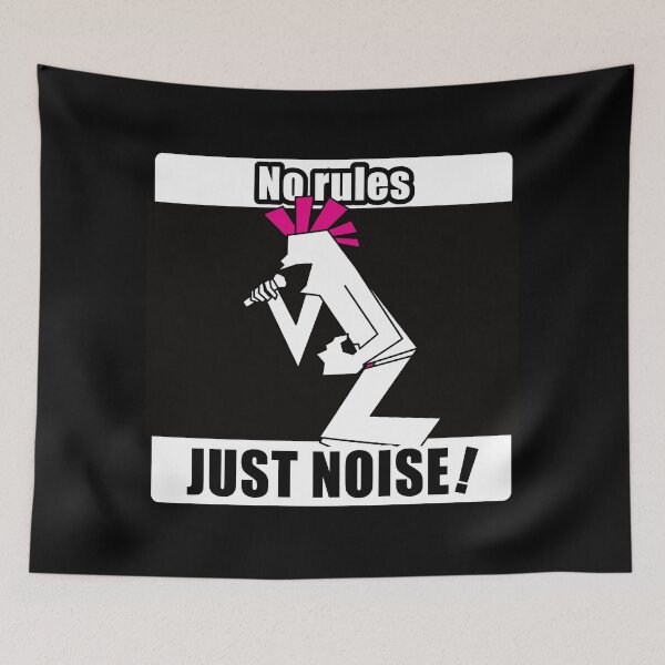 Item preview, Old School Punk Singer Silhouette — Punk Rock Art(WHITE) designed and sold by R-T-Gracie.