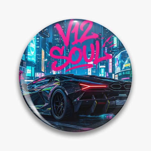 Item preview, High Performance V12 Hybrid Supercar Wet Neon Night Drive designed and sold by RevUpDesign.