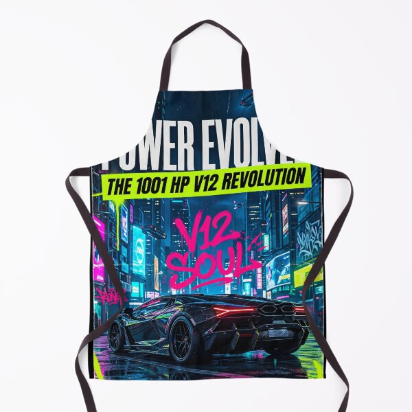 Item preview, High Performance V12 Hybrid Supercar Wet Neon Night Drive designed and sold by RevUpDesign.