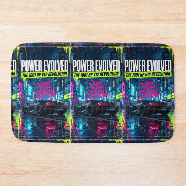 Item preview, High Performance V12 Hybrid Supercar Wet Neon Night Drive designed and sold by RevUpDesign.