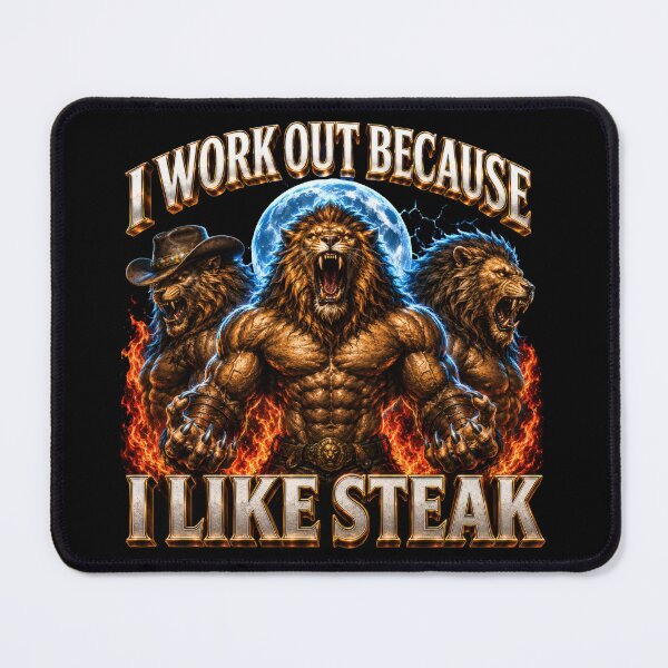Item preview, Apex Ambition: I Work Out Because I Like Steak designed and sold by Jason123za.