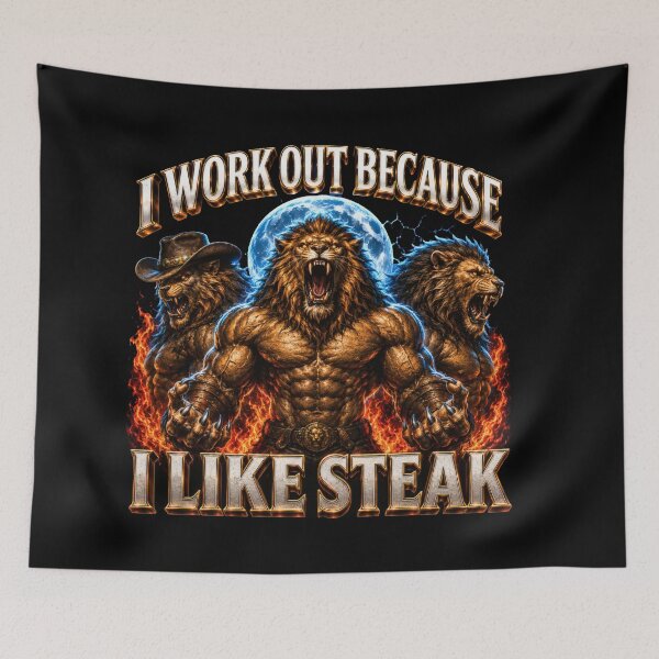 Item preview, Apex Ambition: I Work Out Because I Like Steak designed and sold by Jason123za.