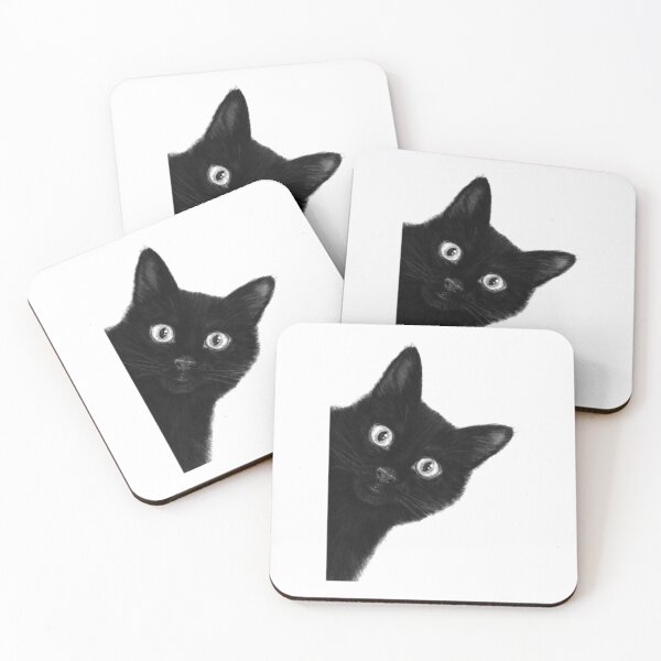 Item preview, Black cat designed and sold by stiellarose.