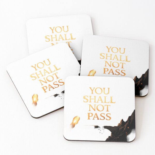Item preview, You Shall Not Pass Lord of the Rings Gandalf Quote Poster Art designed and sold by LunaMarkos.