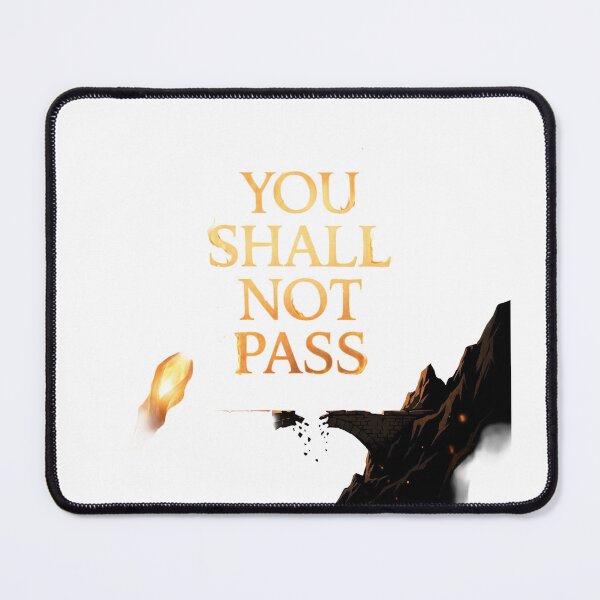Item preview, You Shall Not Pass Lord of the Rings Gandalf Quote Poster Art designed and sold by LunaMarkos.