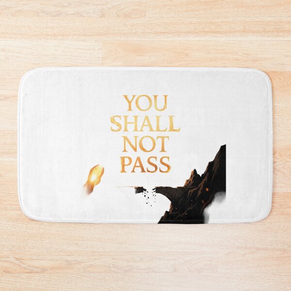 Item preview, You Shall Not Pass Lord of the Rings Gandalf Quote Poster Art designed and sold by LunaMarkos.