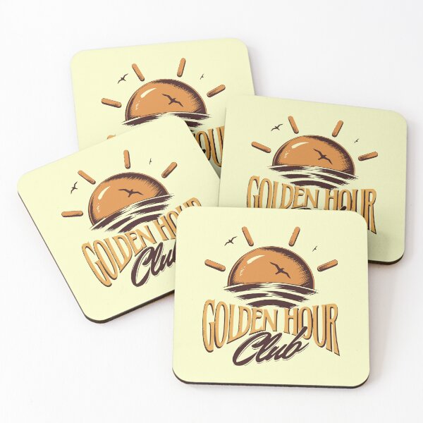 Item preview, Golden Hour Club Retro Summer Drinks Sunset Party Beach Vibes designed and sold by illeN-Art-World.