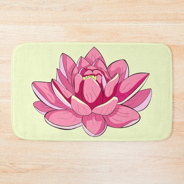 Item preview, Sacred Pink Lotus Blossom Yoga Decor designed and sold by OrPolly.