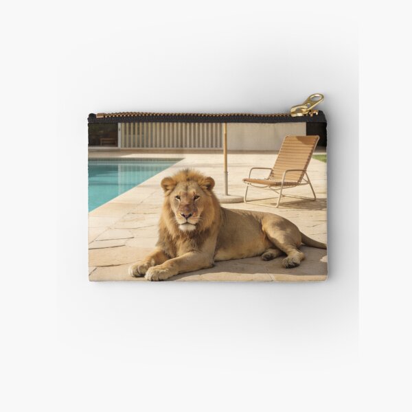 Item preview, Lion Photography Luxury Villa Pool Mountain Landscape Modern Architecture Summer Vacation Wildlife Travel Design designed and sold by Kzara Visual.