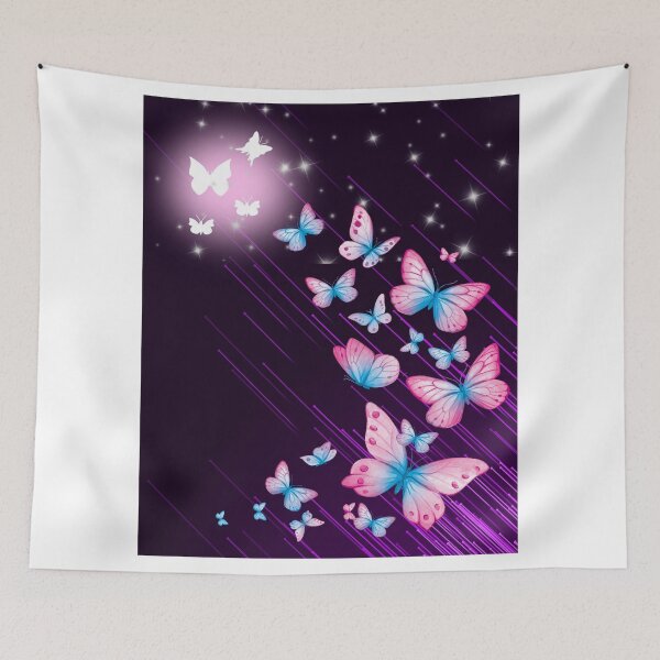 Item preview, Neon Space Butterfly Art  designed and sold by Black Signal.
