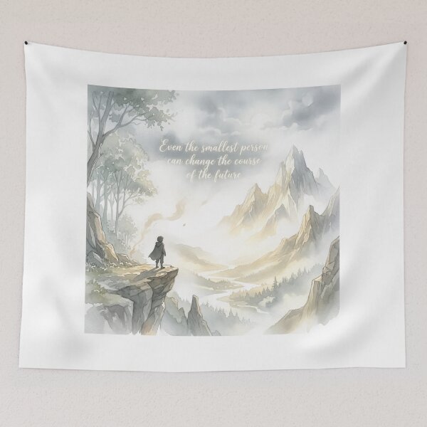 Item preview, Even The Smallest Person Lord of the Rings Tolkien Quote Poster designed and sold by LunaMarkos.