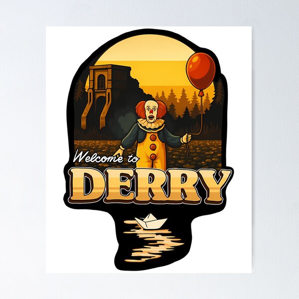 Item preview, Welcome Derry Vintage Horror Clowns designed and sold by rionsom.