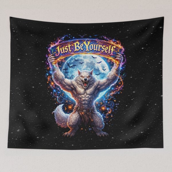 Item preview, Cosmic Werewolf – Just Be Yourself designed and sold by MysticOzzy.
