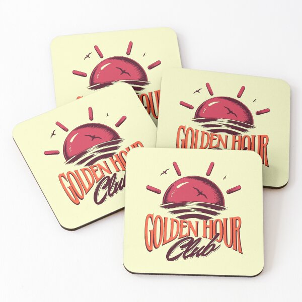Item preview, Golden Hour Club Retro Vacation Travel Sunset Resort Souvenir Design designed and sold by illeN-Art-World.