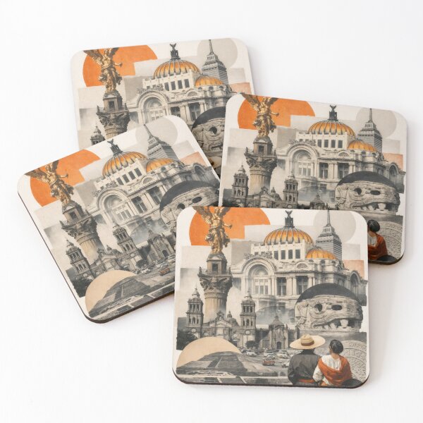Item preview, Wall Art - Postcard - Mexico City Icons Collage designed and sold by ForeverPrintsOK.