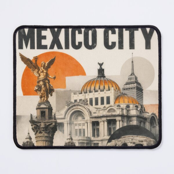 Item preview, Wall Art - Postcard - Mexico City Icons Collage designed and sold by ForeverPrintsOK.