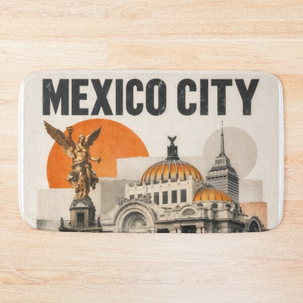 Item preview, Wall Art - Postcard - Mexico City Icons Collage designed and sold by ForeverPrintsOK.