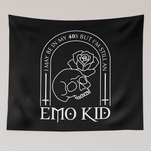 Item preview, 40 Year Old Emo Kid- White designed and sold by Heather H Designs .