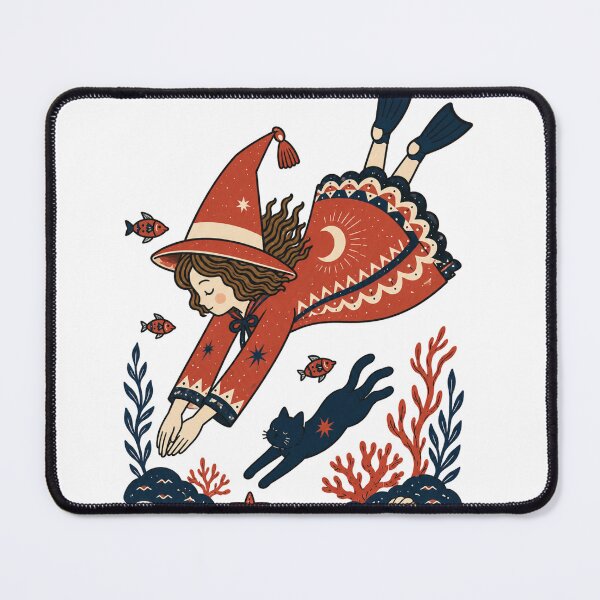 Item preview, Witch Diver designed and sold by AtlantiqArt.