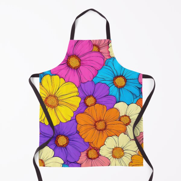 Item preview, Retro 1960's Happy Hippie Vibrant Colorful Flower Pattern designed and sold by DEC02.