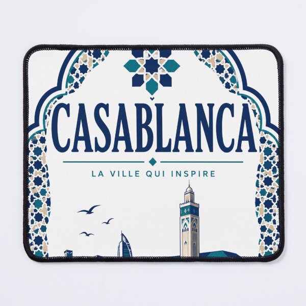 Item preview, Casablanca Morocco vintage art designed and sold by MELLOU-ART.