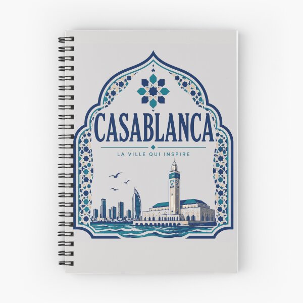 Item preview, Casablanca Morocco vintage art designed and sold by MELLOU-ART.