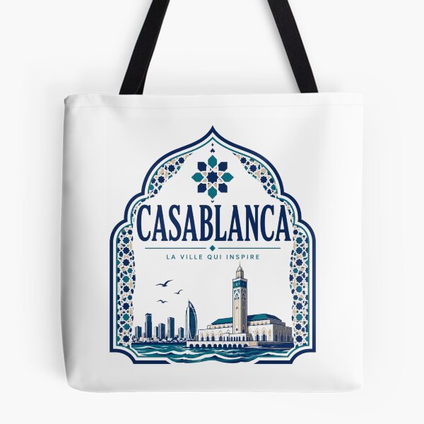 Item preview, Casablanca Morocco vintage art designed and sold by MELLOU-ART.