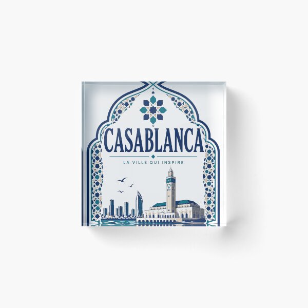 Item preview, Casablanca Morocco vintage art designed and sold by MELLOU-ART.