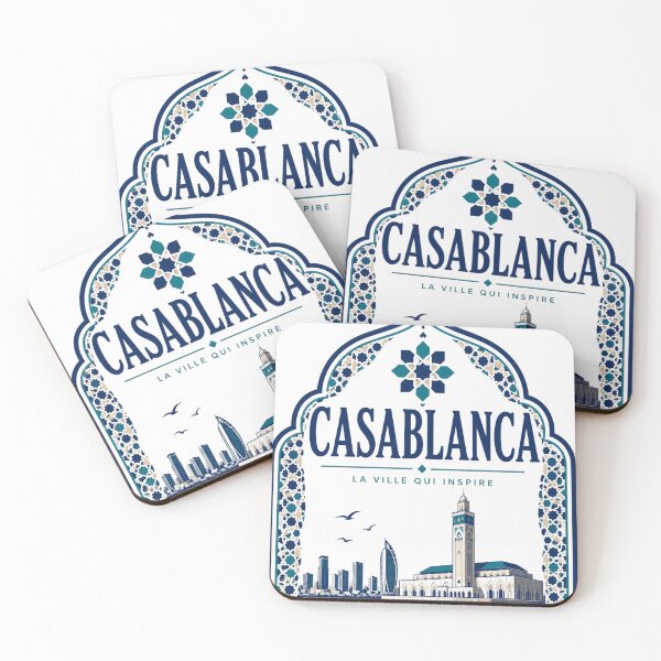 Item preview, Casablanca Morocco vintage art designed and sold by MELLOU-ART.