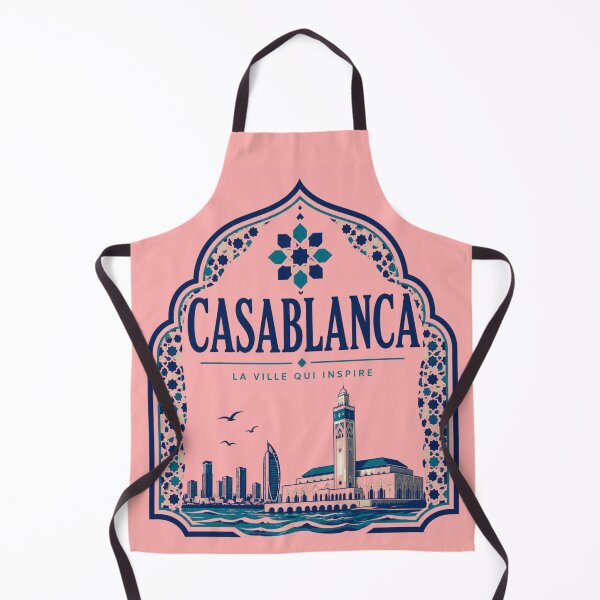 Item preview, Casablanca Morocco vintage art designed and sold by MELLOU-ART.