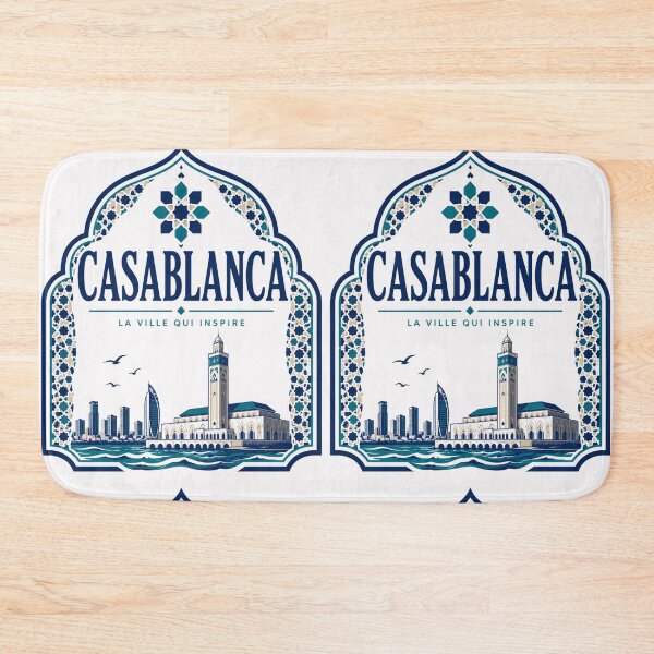 Item preview, Casablanca Morocco vintage art designed and sold by MELLOU-ART.