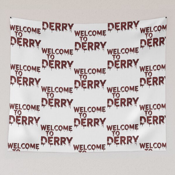 Item preview, Welcome To Derry  Horror Typography Illustration designed and sold by rionsom.