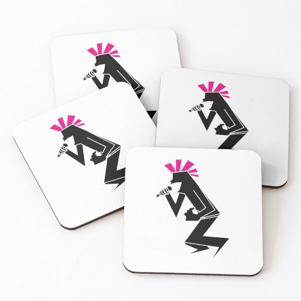 Item preview, Old School Punk Singer Silhouette — Punk Rock Art(Only pictures) designed and sold by R-T-Gracie.
