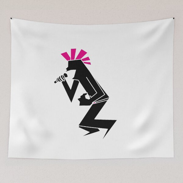 Item preview, Old School Punk Singer Silhouette — Punk Rock Art(Only pictures) designed and sold by R-T-Gracie.