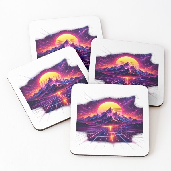 Item preview, Neon Mountain Sunset designed and sold by PeterPunkt.