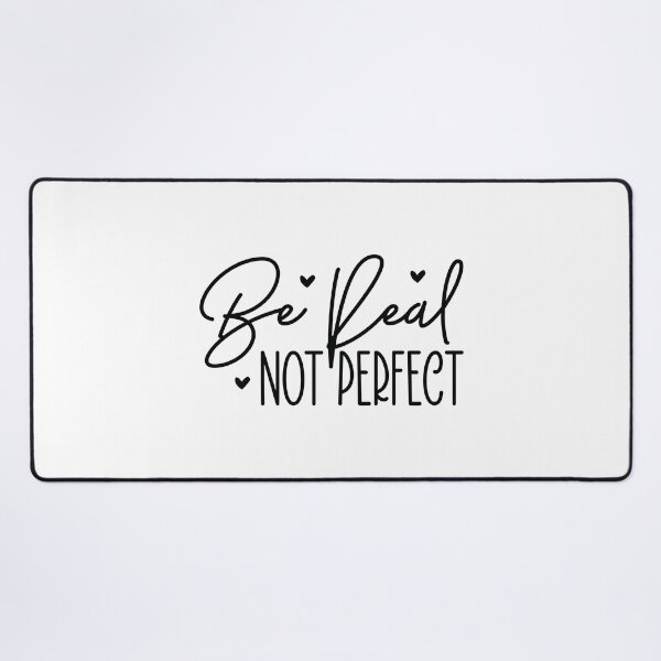 Item preview, Be Real Not Perfect - Motivational Quotes Retro Vintage Aesthetic Cute Inspiration Positivity Gift designed and sold by FuzionRaptor.